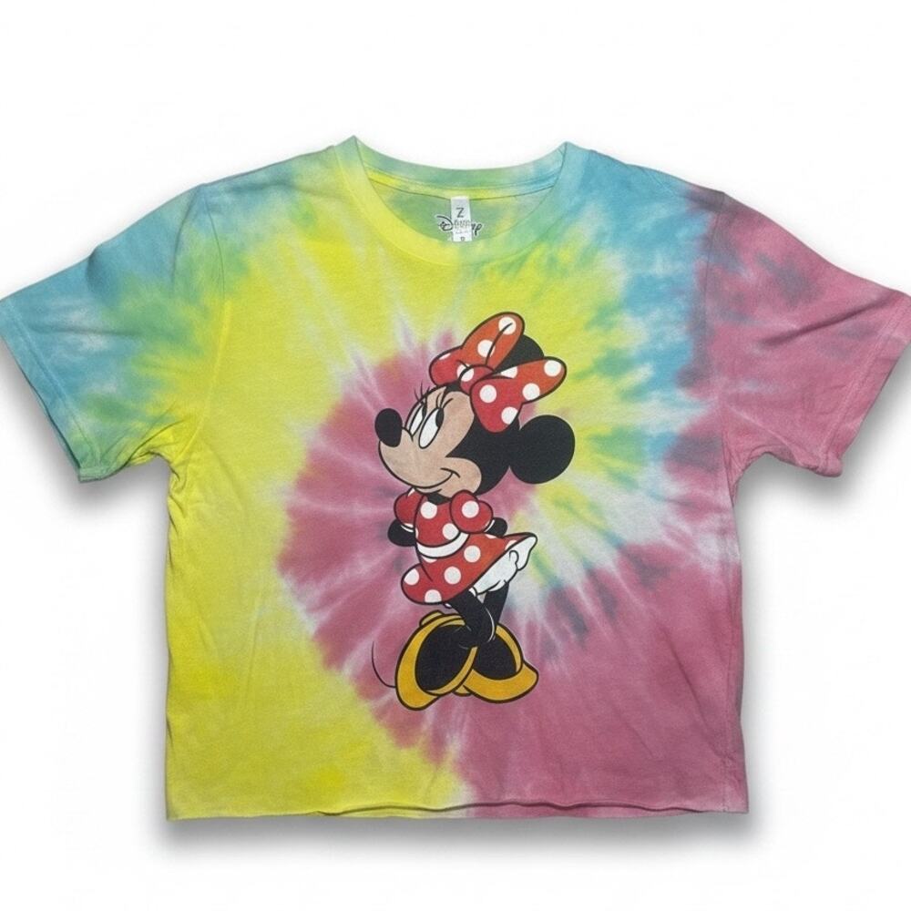 Disney Minnie Mouse Tie Dye Short Sleeve T shirt Size Small Youth? EUC Zuni